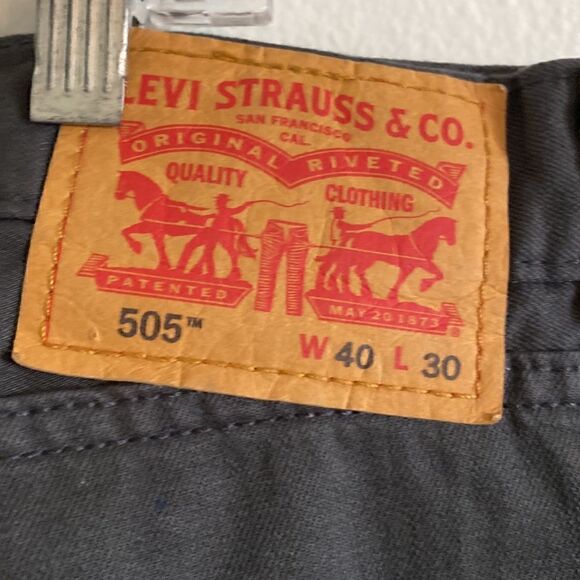 NWOT Levis Mens 505 Regular Fit Black Jeans - Picture 8 of 13